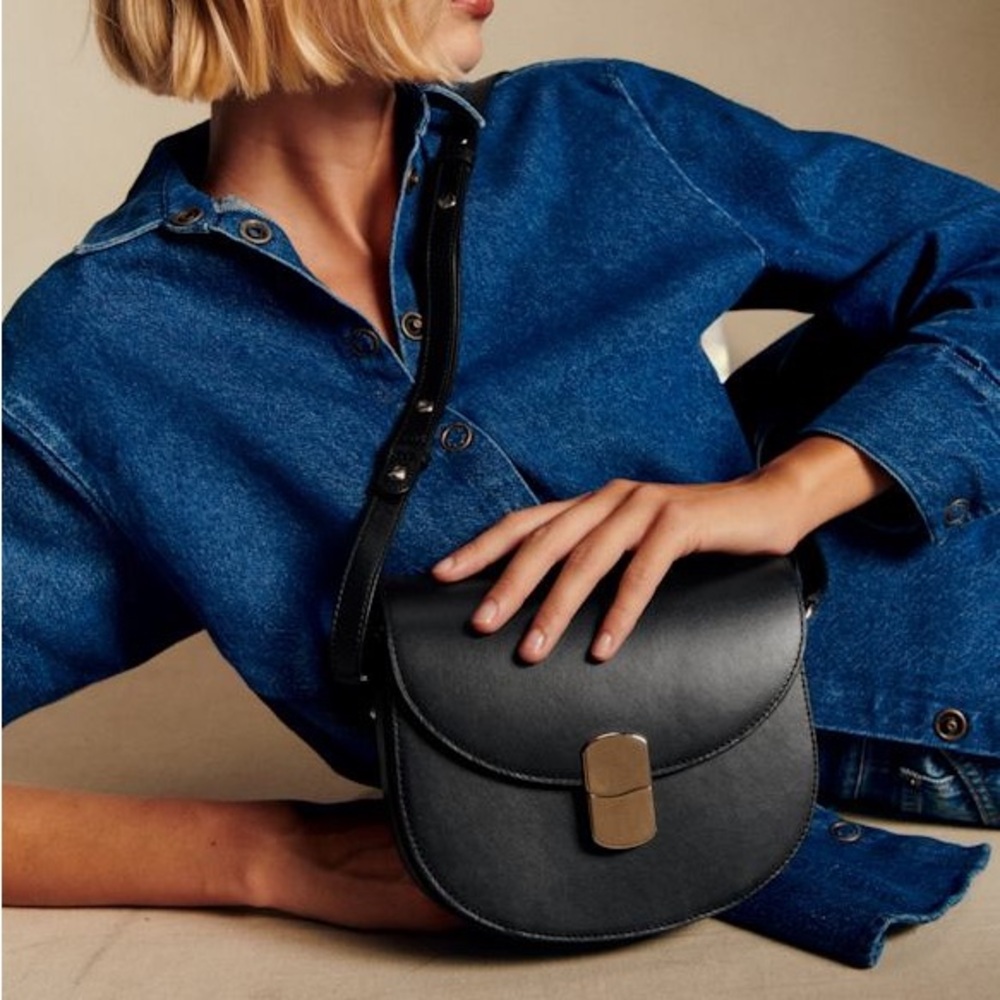 Sezane CLAUDE BAG in black - Picture 3 of 8